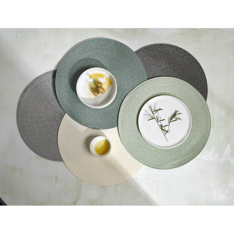 Ensemble de 4 napperons ronds en plastique / acrylique, Moule