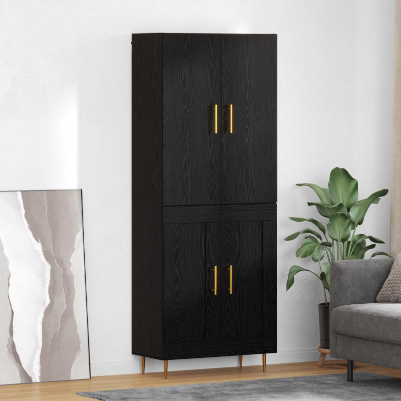 69.5cm Sideboard, Black Oak