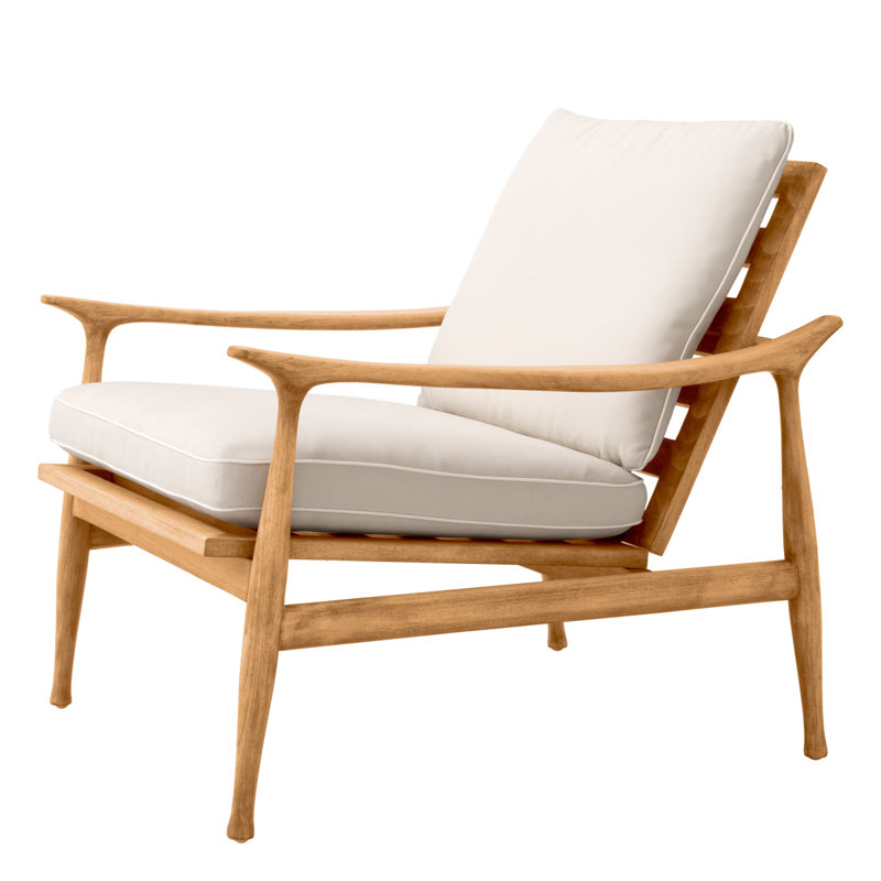 Manzo Outdoor Teak Lounge Chair