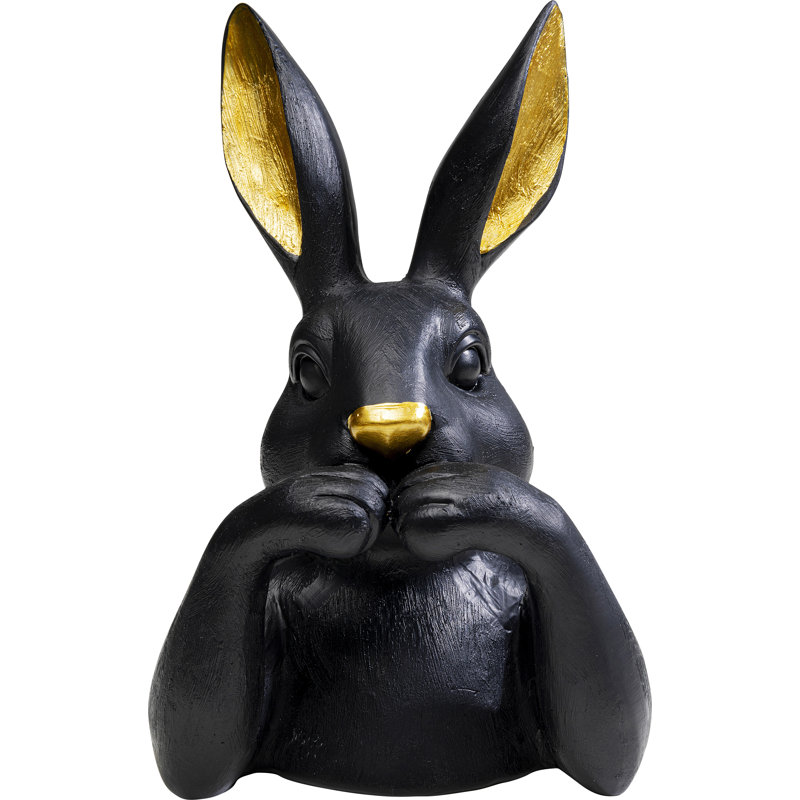 Sweet Rabbit Decorative Figurine, 23cm H x 14cm W x 13cm D