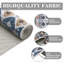 Grand tapis lavable de 10 pi x 13 pi - antidérapant, à poils courts, compact, résistant aux marques et à motif géométrique vieilli pour le salon, la chambre à coucher et le bureau - gris