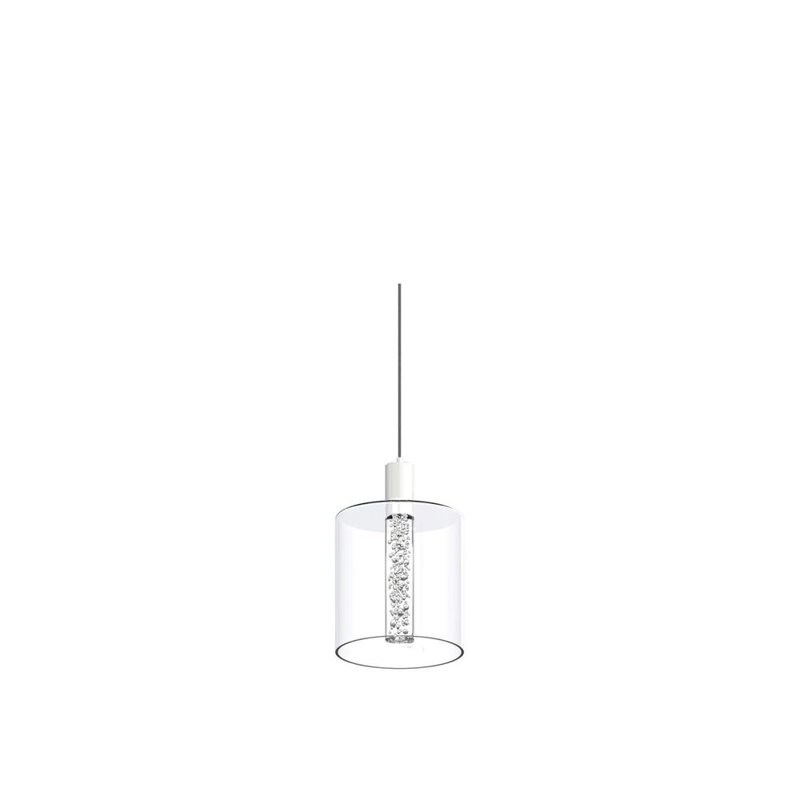 Luminaire suspendu simple Velo avec bulles - 3 W, Blanc