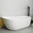 67" x 32" Freestanding Soaking Solid Surface Bathtub