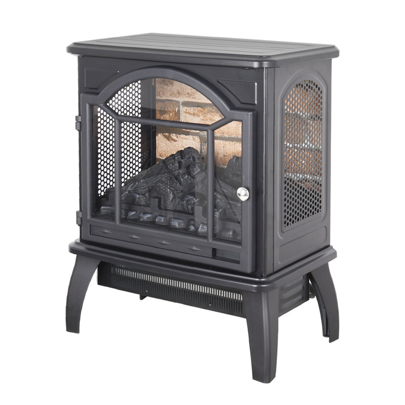 18 Inch 3D  Flame Electric Infrared Quartz Fireplace Stove With Remote Control