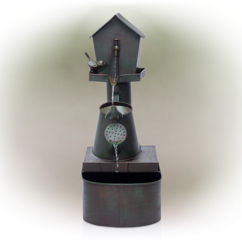 Robillard Outdoor Metal Weather Resistant Floor Fountain