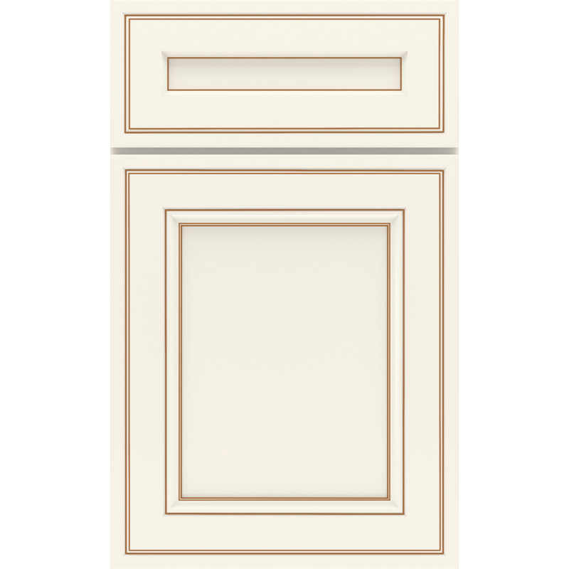 Dwelling Mountvale Door Sample, Maple, Chalk w/Caramel Glaze