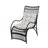 3 Pieces Wicker Outdoor Patio Furniture Set With Lounge Chair, Balcony Chairs Table Set With Cushions, Ottoman, Patio Conversation Sets For Garden ,Deck,And Porch, Black & -866122694