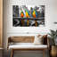 «Horizontal Vivid BW Abstract», reproduction sur toile-25417977