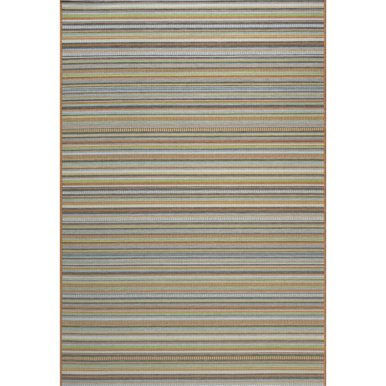 Kapow Striped Indoor / Outdoor Area Rug