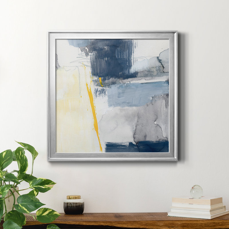 " Raio II " Painting Print, Silver Framed, 32" H x 32" W x 1" D