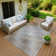 Machine Washable Indoor/Outdoor Huseby ACN2271 Stripes Rug