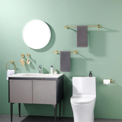 4 Wall Towel Rack