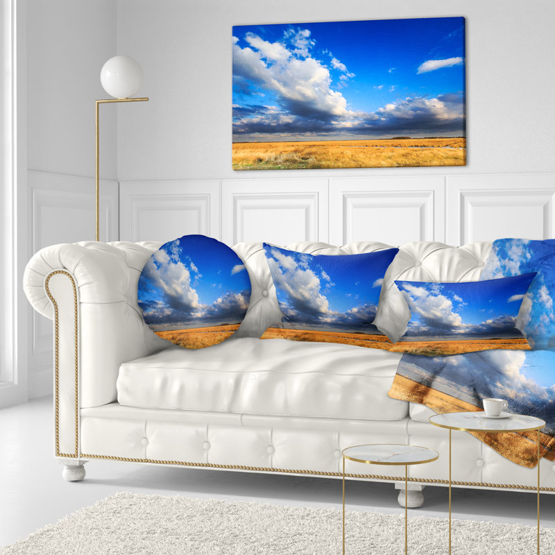 Coussin lombaire imprimé ciel nuageux