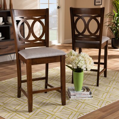 Straitson Solid Wood 25'' Counter Stool -  Alcott HillÂ®, FD2F2C852FA94CABB006C7F30E296BC1