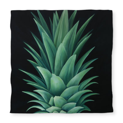Pineapple Leaves Queen Duvet Cover - Exotic Kitchen Decor