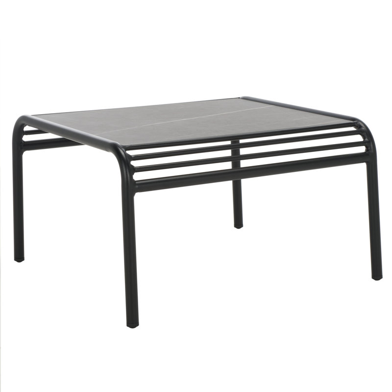 Hydetown Sintered Stone Table, Black