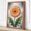 Orange Gerbera Study Botanical 1 Piece Wrapped Canvas Wall Art-1446701931-1446701943