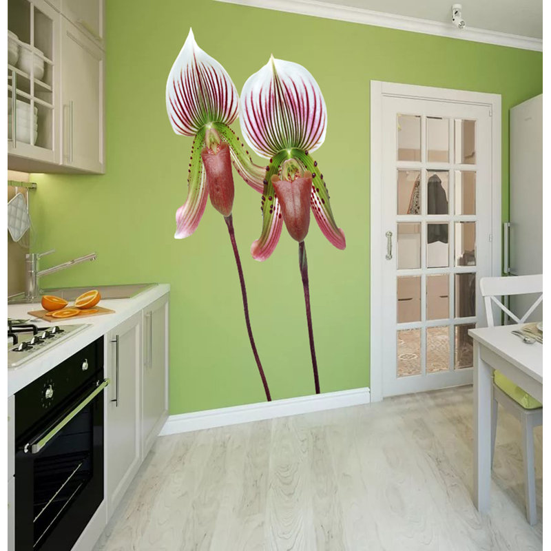 Décalcomanie murale fleur Floret, H 62 po x l 33 po