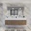 Ensemble de meuble-lavabo mural double l 72 "Glasgow-2055415417