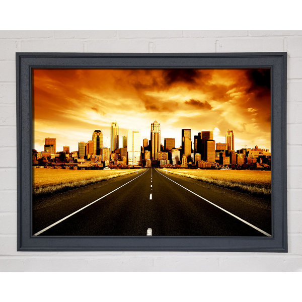 Ebern Designs Road To The Golden City - Single Picture Frame Art Prints ...