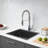 25X22 Inch Gumetal Black Topmount Kitchen Sinks