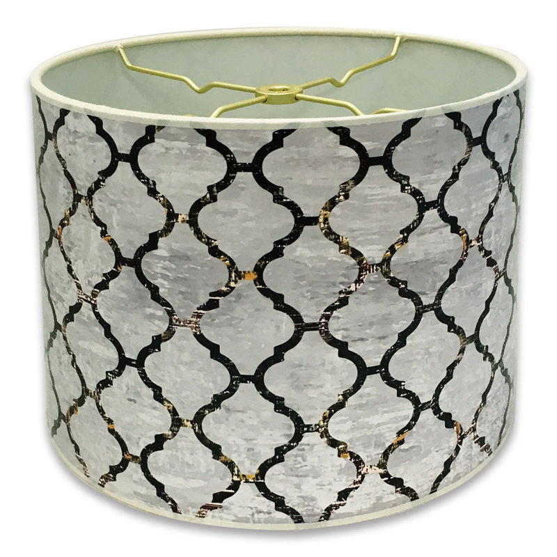 Abat-jour tambour en papier 8 "H , Gris