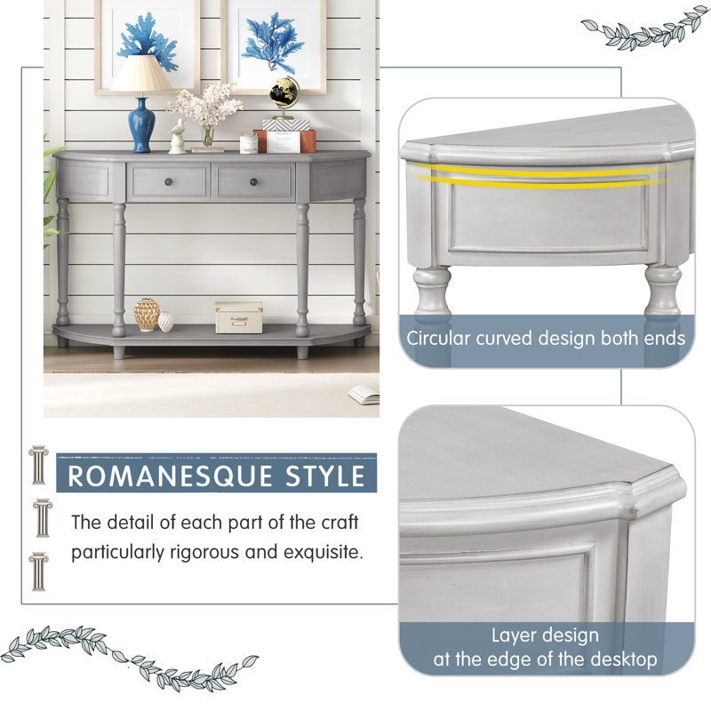 52'' L Breakroom Table, Grey Wash