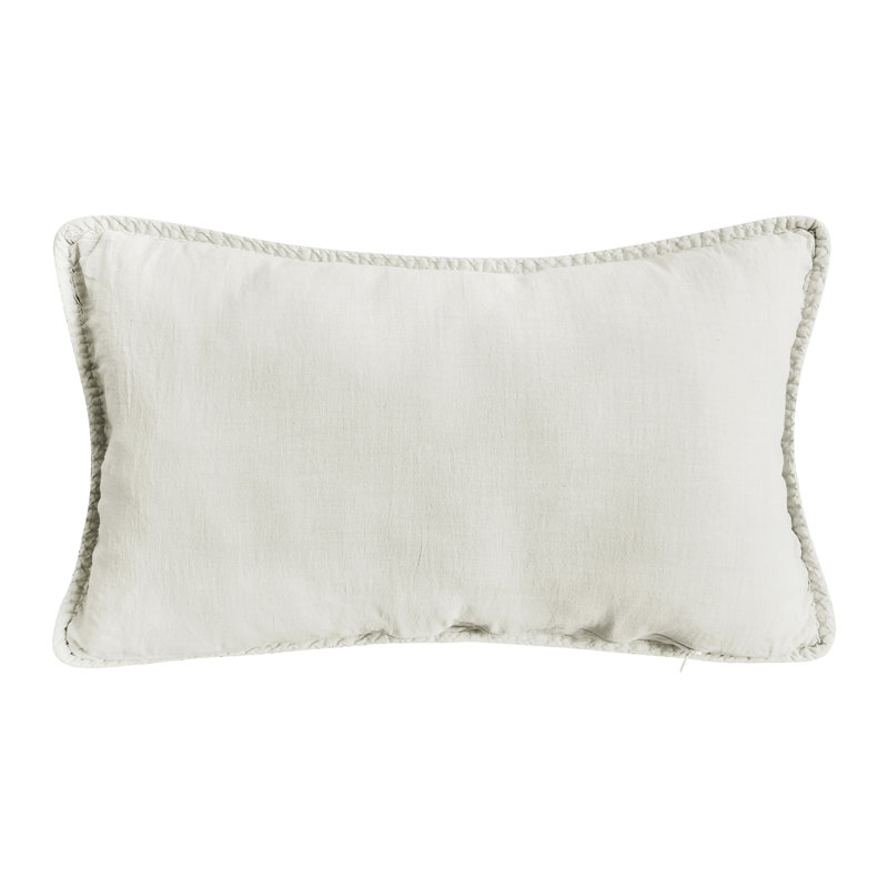 Carson Cotton Lumber Pillow, Ivory