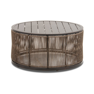 Augusta - Powder Coated Aluminum Outdoor Coffee w/ Hand Painted Finish by Inspired Visions