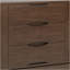 Buffet Harper en bois franc brun noyer