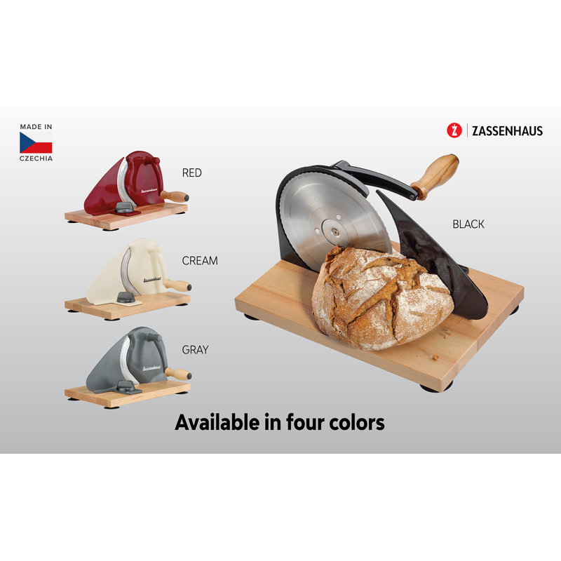 Zassenhaus Classic Bread Slicer, Red