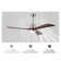 Aura sophisticated 52 In.Indoor Ceiling Fan With LED Light Bulbs And Remote Control