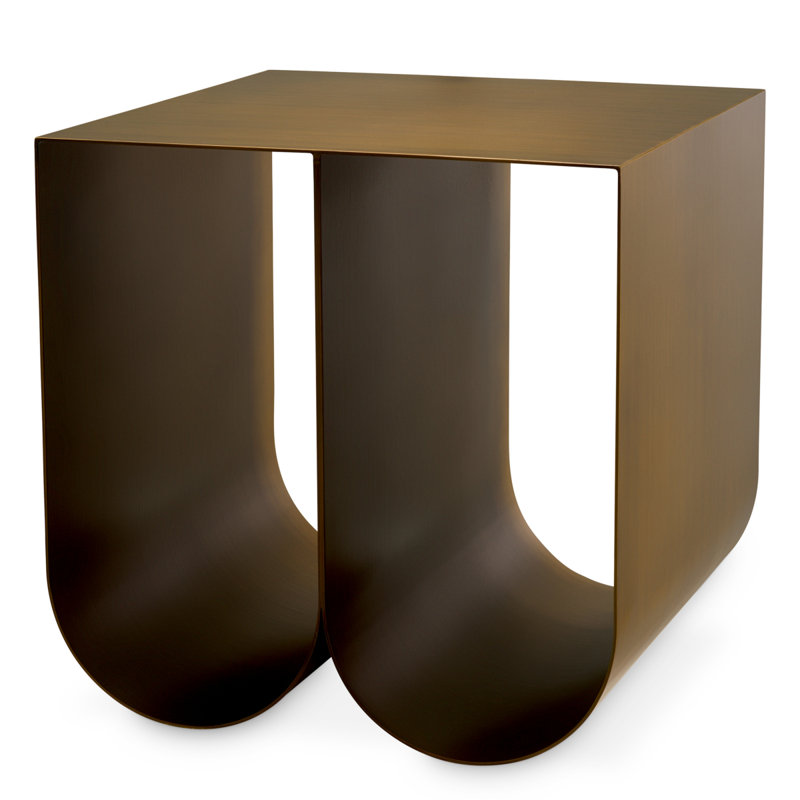 Side Table Rafaello Brushed Brass Finish