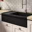 Fireclay Reversible Sink with Integral Drainboard and Decorative 2 ½" Lip on Both Sides-907334621