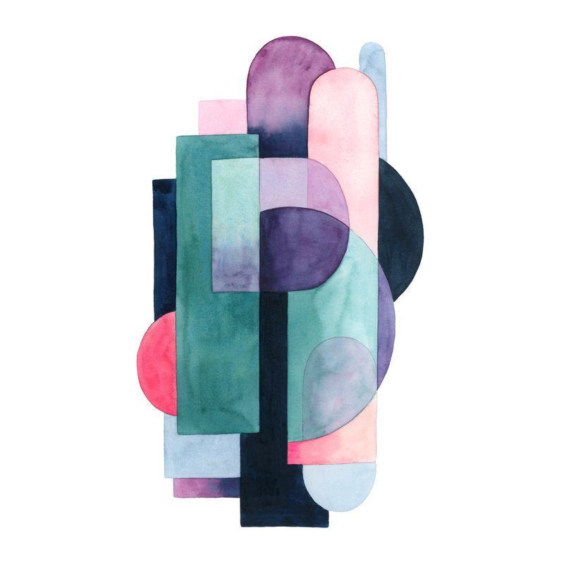 Urban Deco II by Grace Popp - Wrapped Canvas Painting, 122cm H x 81cm W