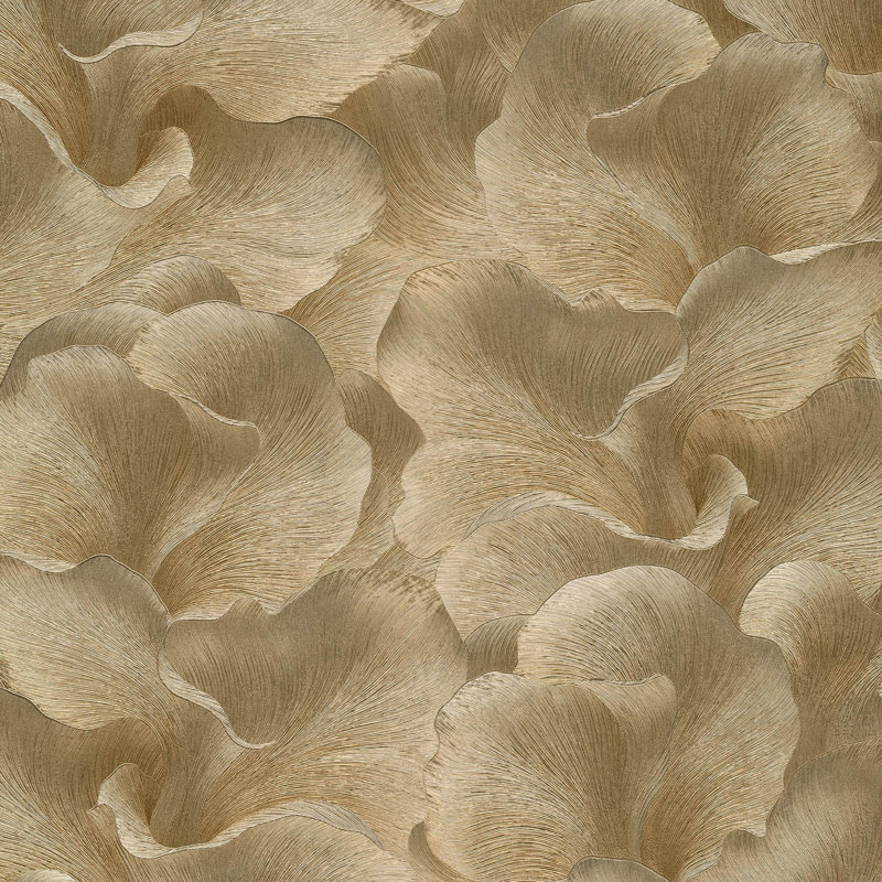 Papier peint floral, Gold