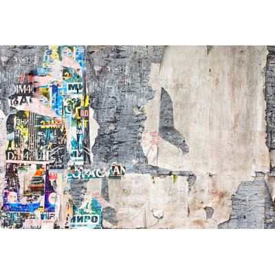 Old Weathered Billboard - Wrapped Canvas Print