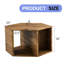Table basse avec forme hexagonale - Autocollants à motifs caractéristiques et rangement multiple et conception attrayante Entretien facile dans un style simple mais élégant convenant à divers styles de maison