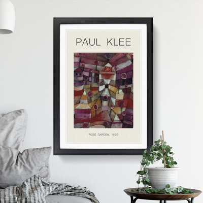 Rose Garden by Paul Klee - Picture Frame Graphic Art