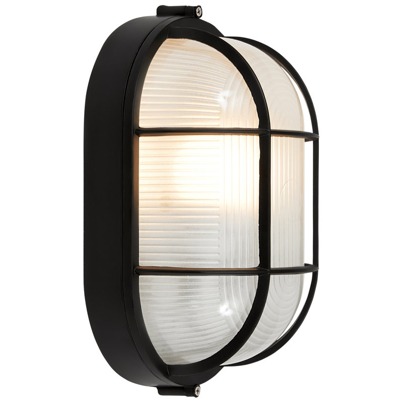 Zurcher Aluminum Wall Light, Black, 6.5" H x 11" W x 5" D