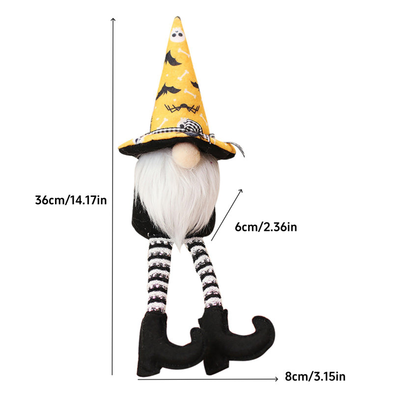 Poupée gobelin rayée d'Halloween