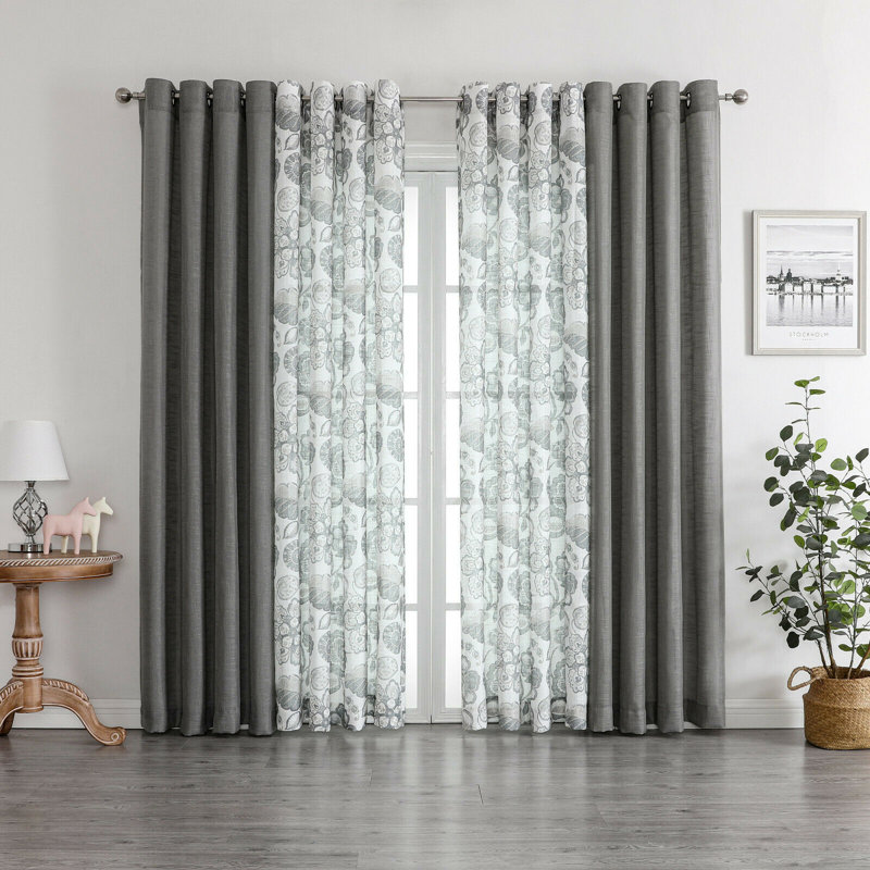 Sheer Curtain, Charcoal