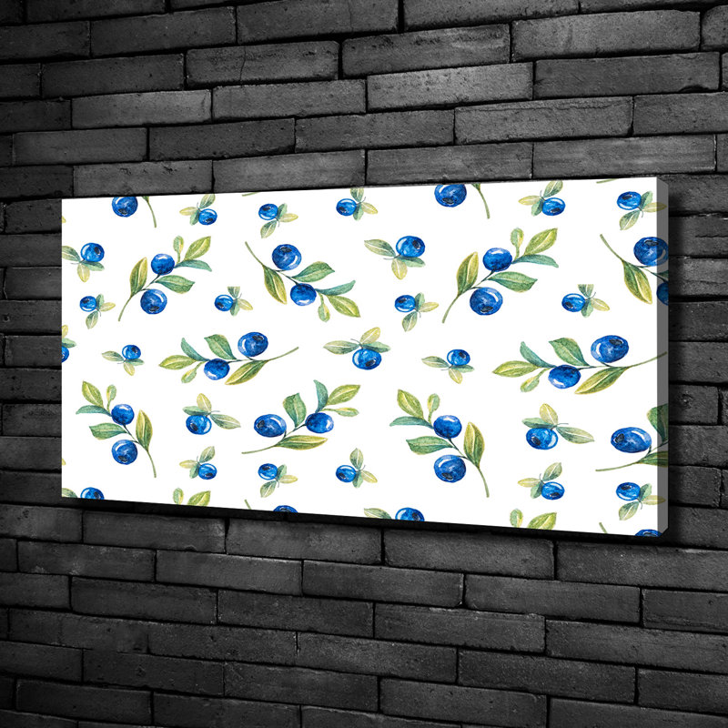 Blueberries - Wrapped Canvas Print