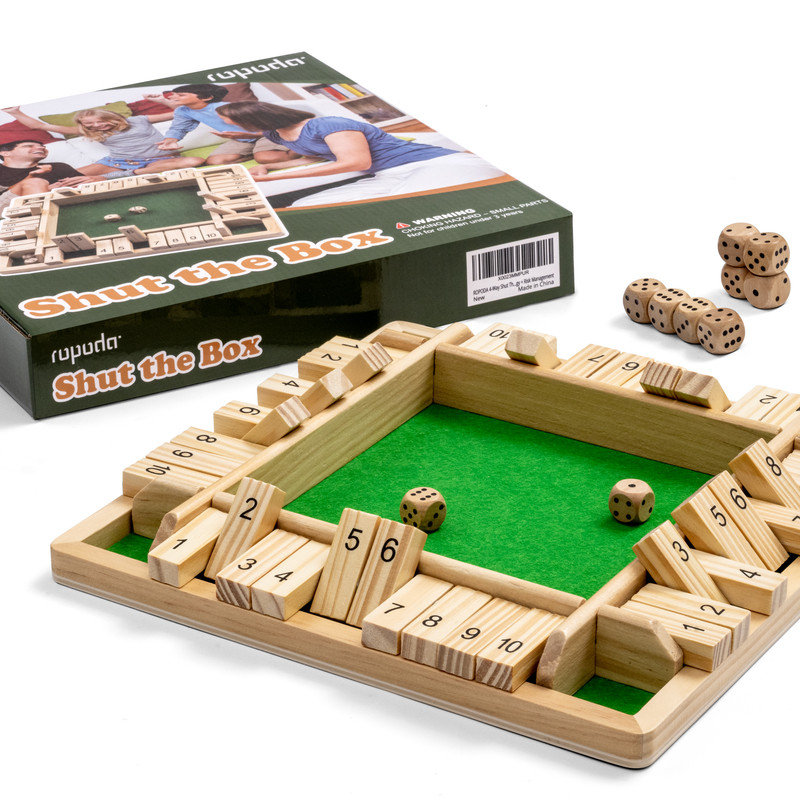Jeu en bois ROPODA Shut The Box (2 à 4 joueurs)