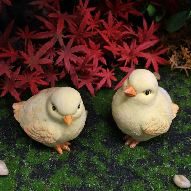 Simulation de Pâques Décoration de poules Mignonnes décorations de poulets, B