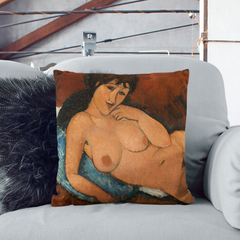Square Cushion, 40cm H x 40cm W x 15cm D, Black