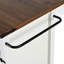 Îlot de cuisine avec 5 roulettes universelles et porte-serviettes, 53,5 po x 29,05 po x 36,5 po, 53,5 po x 29,05 po x 36,5 po, plateau à grain de bois pour la salle à manger-1636559931