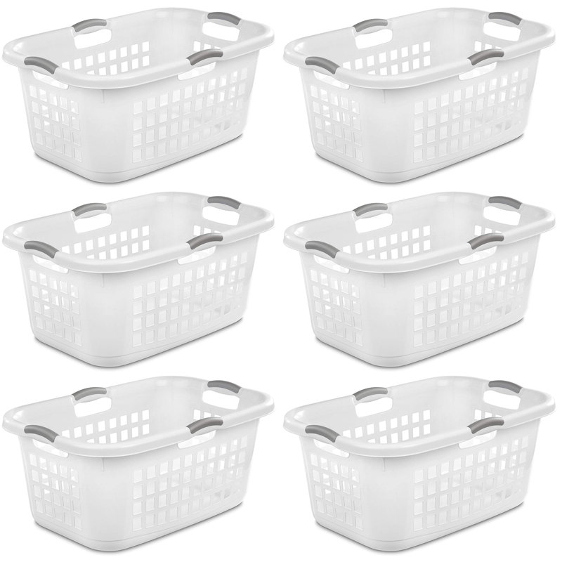 Sterilite 2 Bushel Ultra Laundry Basket, Large, Comfort Handles to Easily Carry Clothes