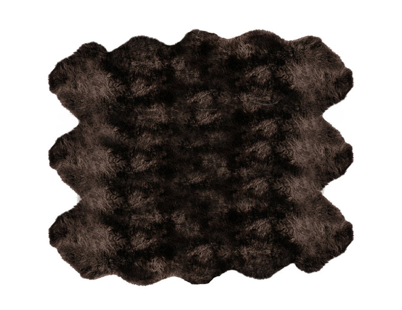 Tapis long en fibre de mouton Fiber par Auskin Sexto Cafecito, Cafecito