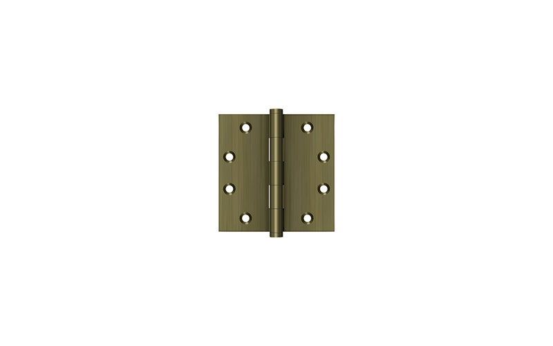 102'' x 102'' Butt Bearing Hinge, Antique Brass